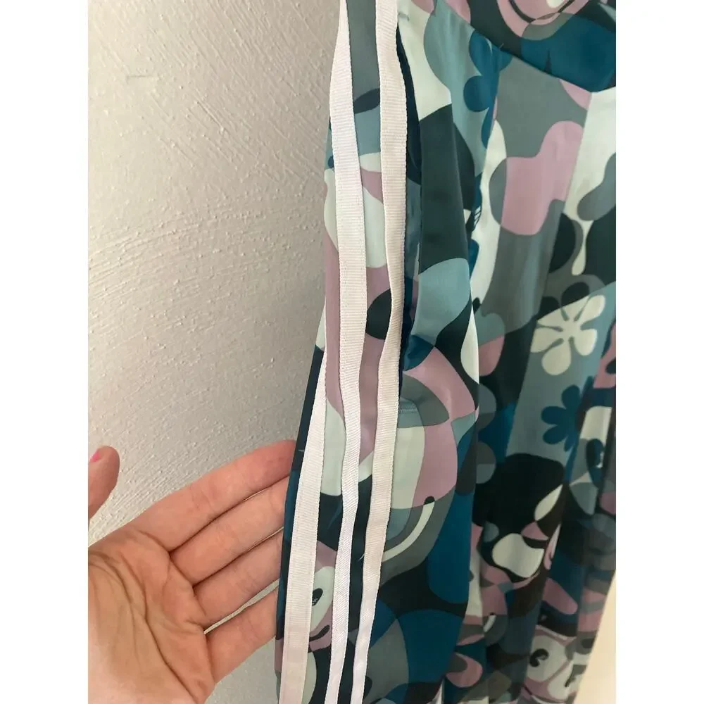 Adidas Originals X Hattie Stewart Wide Leg Track Pants XS Flare Cartoon Camo